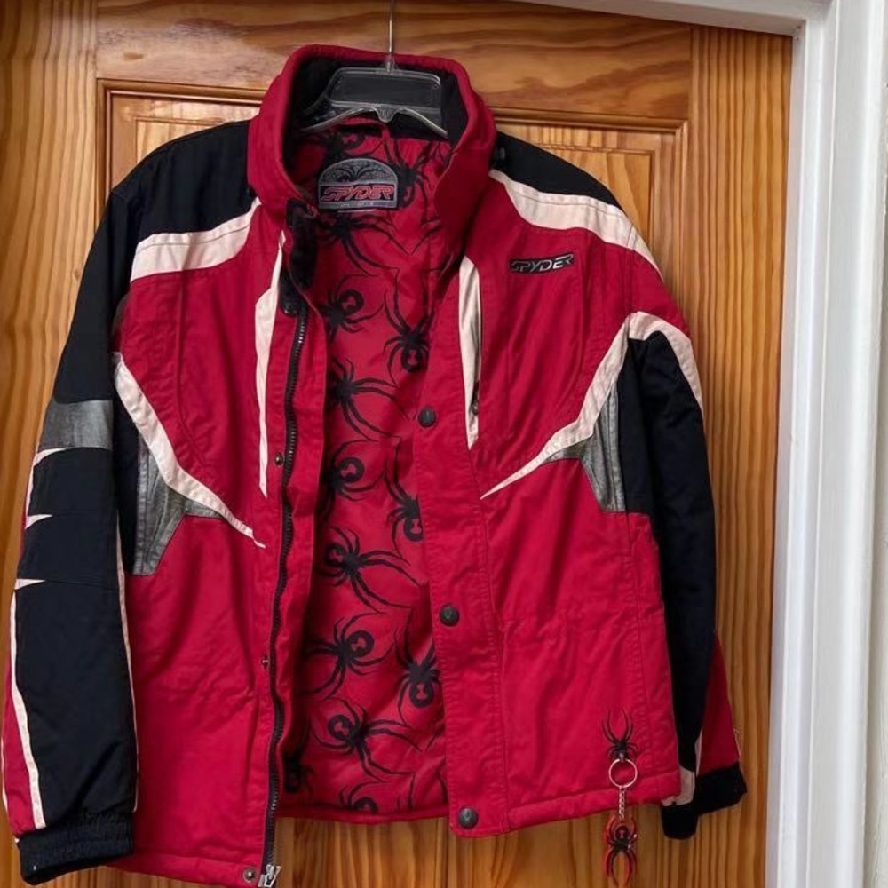 Spyder Jacket - Black, Red, White and gray